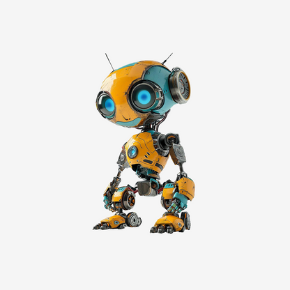 Magnific cartoon robot